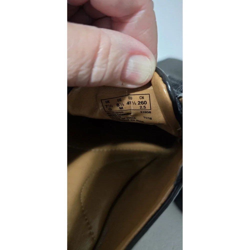Clark's Tilden Black Leather Dress Shoes Men's‎ Size 8.5 Career